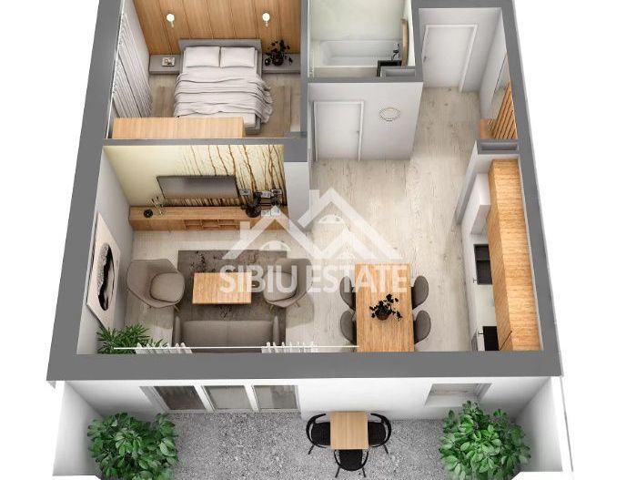 Apartament 2 camere modern, cu balcon spatios si loc de parcare inclus - Poză 1