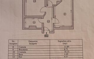 Ag BRASADAS vinde ap 2 cam 59mp Et 5/6 PRIMA LINIE Năvodari. - Poză 12