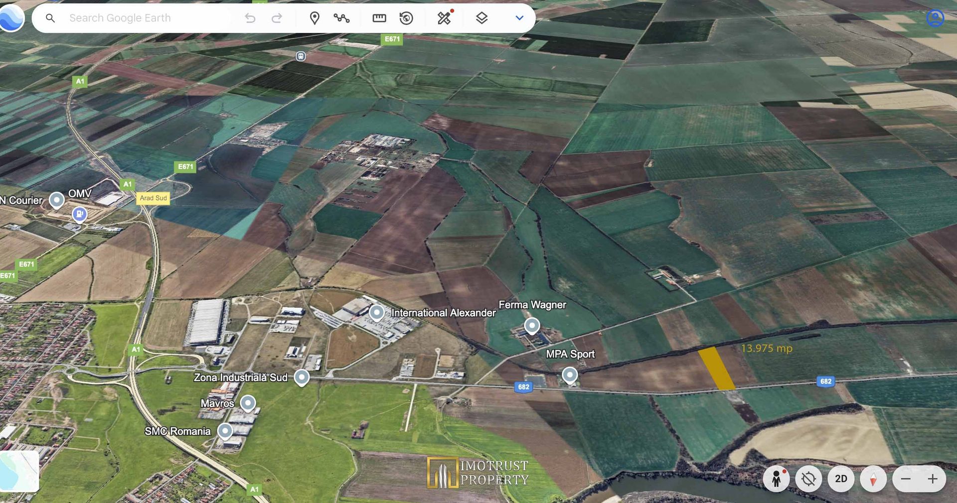 Teren industrial 13.975 mp – Zona Industrială Sud Arad, acces rapid A1 - Poză 1