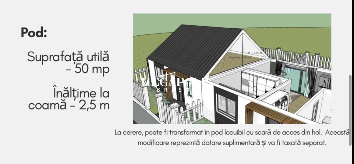 Casă / 2 camere / Codlea / Credit - Poză 11