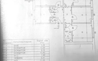 4 decomandate - 80mp - centrala proprie - renovat - Calea Bucuresti - Schiță 10