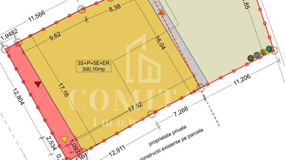 Teren ultracentral Cluj pentru investiție posibilitate 1-3S+P+5E+1R - Poză 6