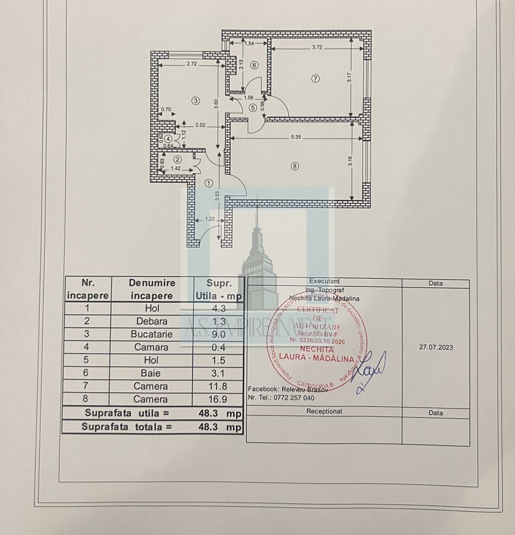 Apartament 2 camere mobilat/utilat - zona Astra - Poză 15