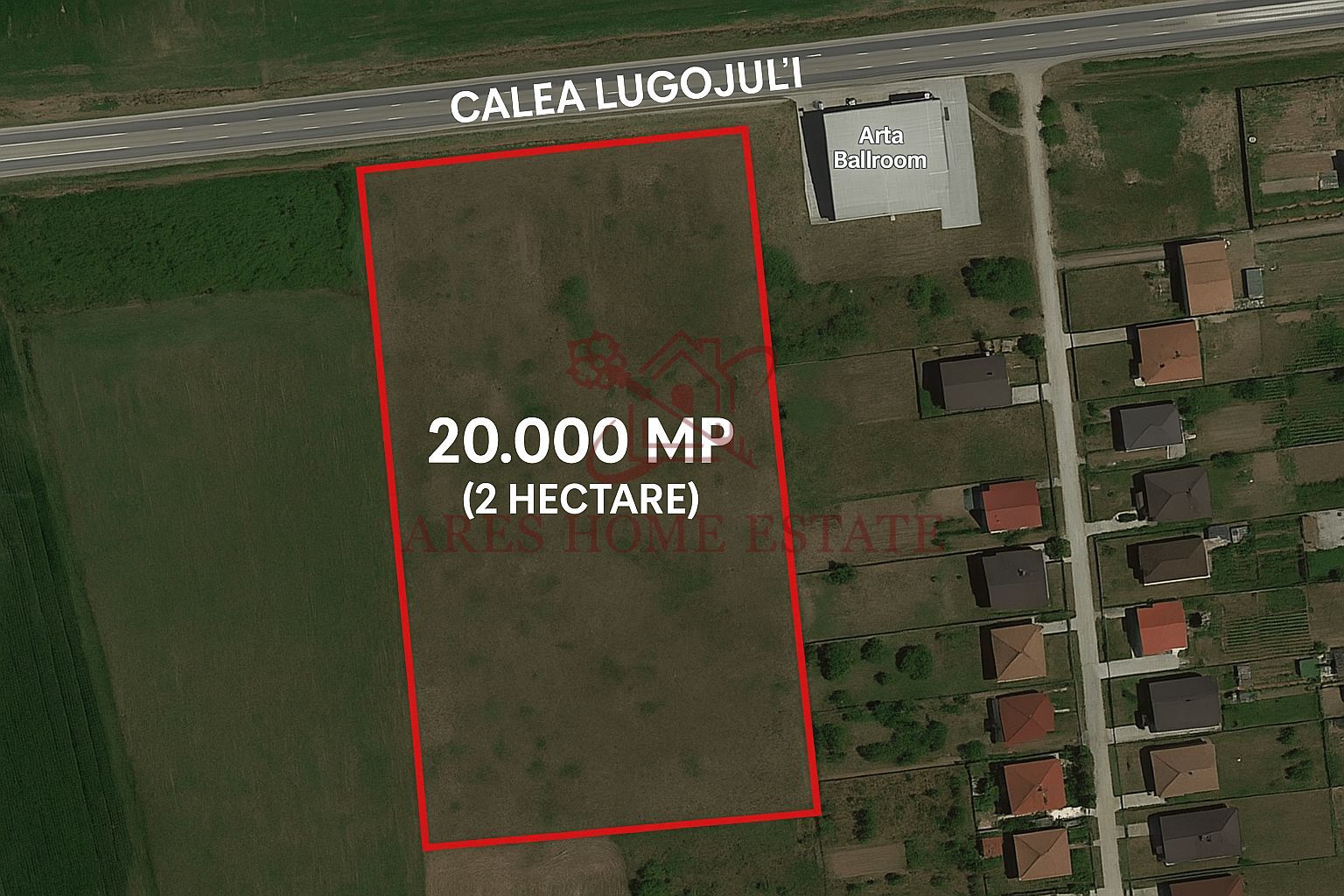 Teren 20.000 mp, 2 fronturi stradale – Calea Lugojului, langa Petrom. - Poză 1