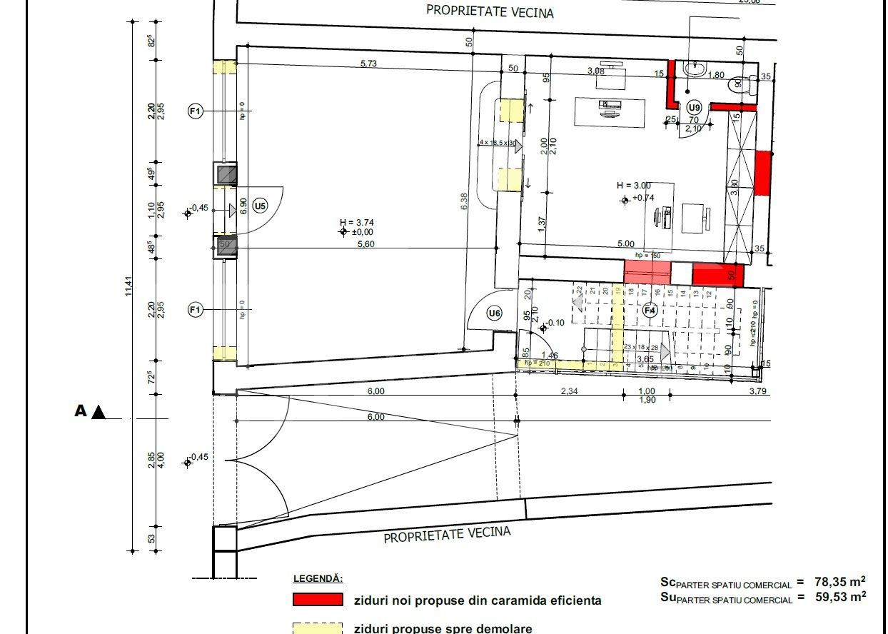 Spatiu de inchiriat, 63mp, Zona Semi-Central - Poză 8