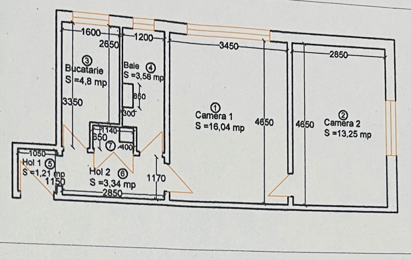 REZERVAT - Direct Proprietar | Apartament 2 camere - 42.8 mp | P-ta Doina | 0% - Poză 16