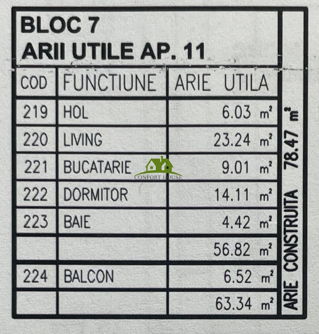 Apartament 2 camere, bloc nou, P+3, Ap.11 Et.2, Bl.7 - CP2463020 - Poză 6