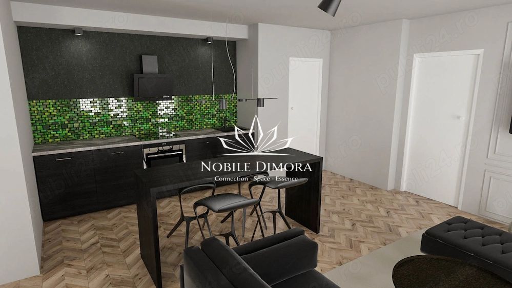 Penthouse deosebit cu 2 camere si terasa de 70 mp - vedere panoramica - Poză 5