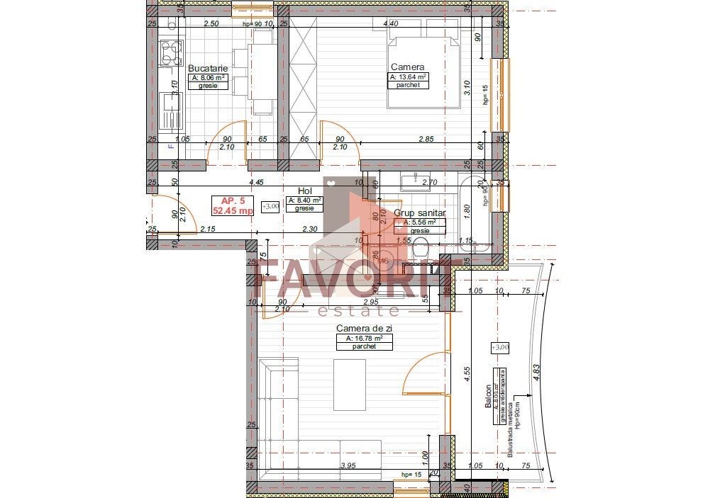 Disponibil imediat. Decomandat. Pozitie excelenta - Schiță 8