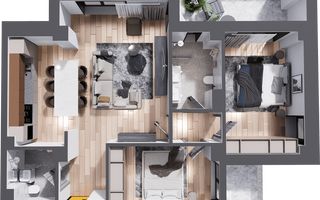 Promo! Apartament NOU 3 camere 92 mp + loc de parcare Cug 188450 euro - Poză 9