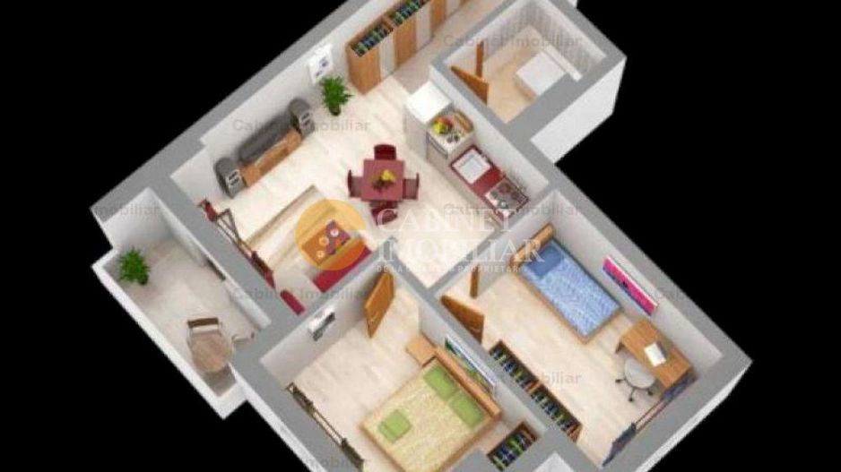 3 CAMERE - BLOC NOU - ETAJ 2 - CENTRU PALAS - Poză 1