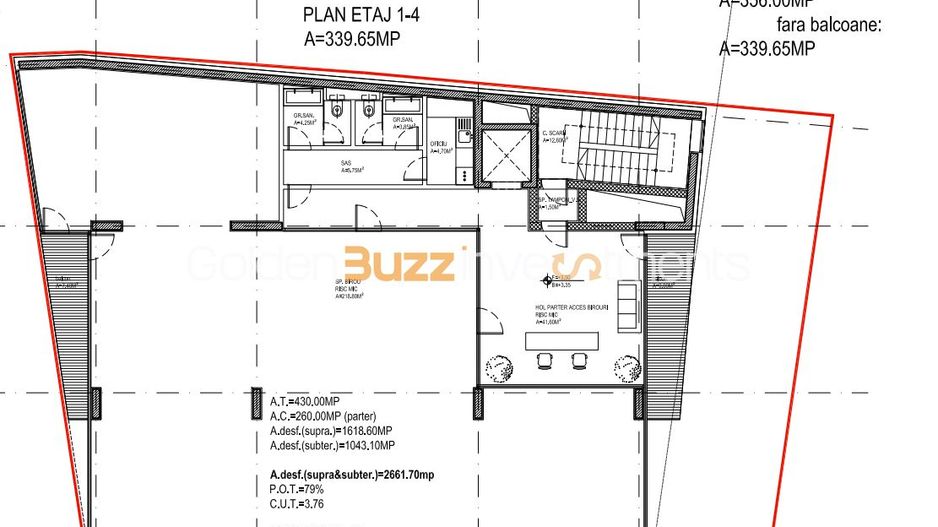 Teren Strada Berzei | Autorizatie | langa Hotel Ibis | - Schiță 6