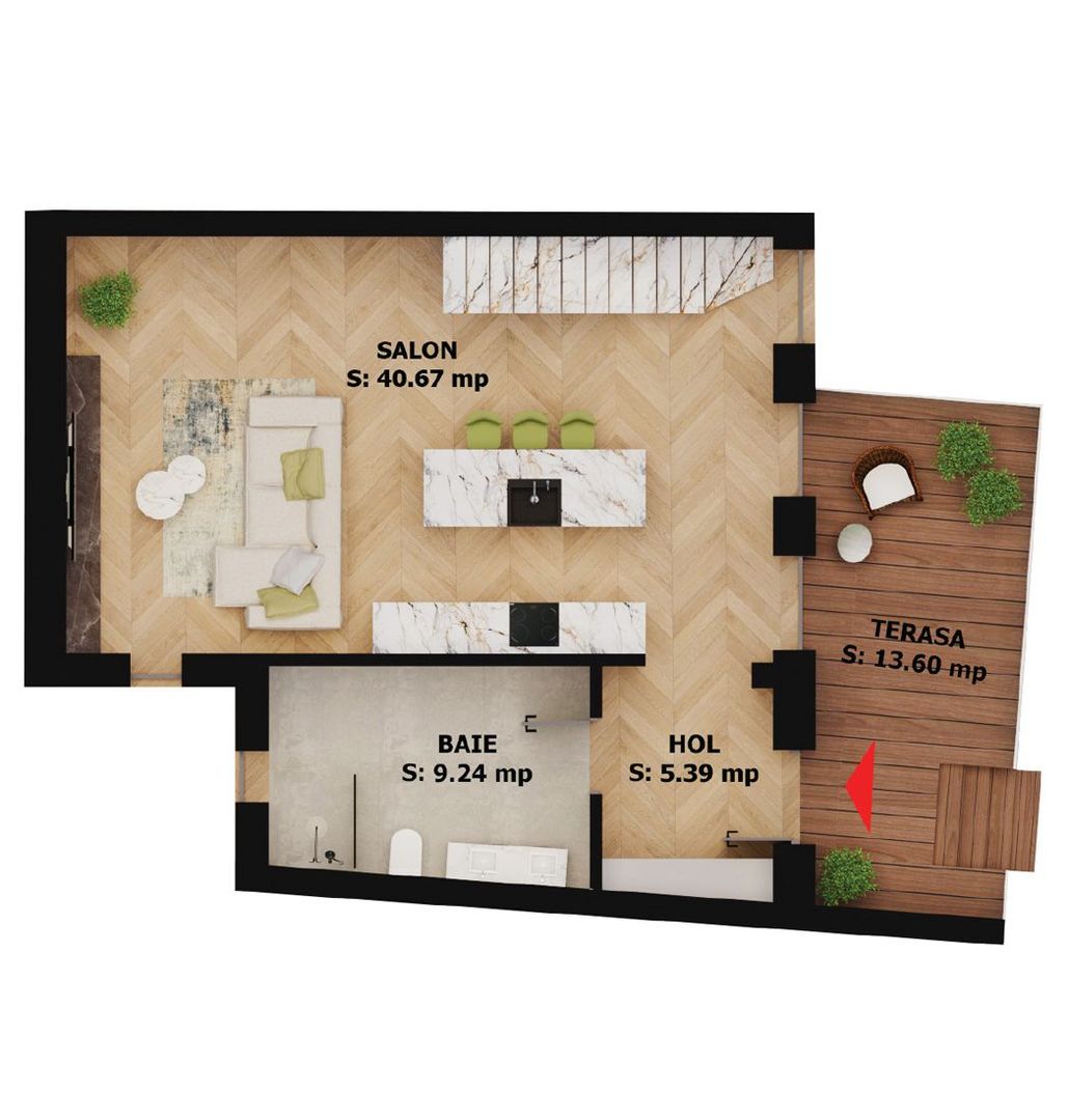 Apartament nou, 2 camere, 248 000 Euro. Comision 0. - Poză 1