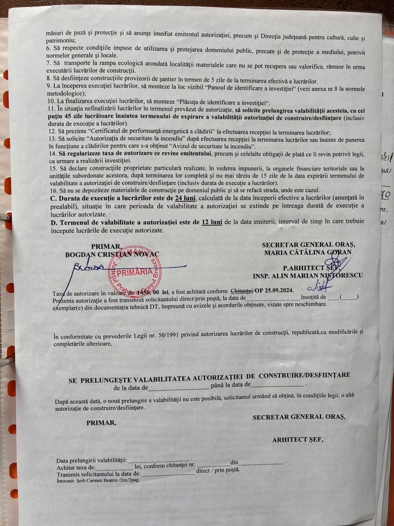 Teren intravilan 2440mp cu autorizație de construire și proiect ! - Poză 6