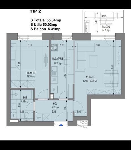 Vânzare apartament 2 camere – Nusco City Faza 2 | Investiție premium - Poză 6