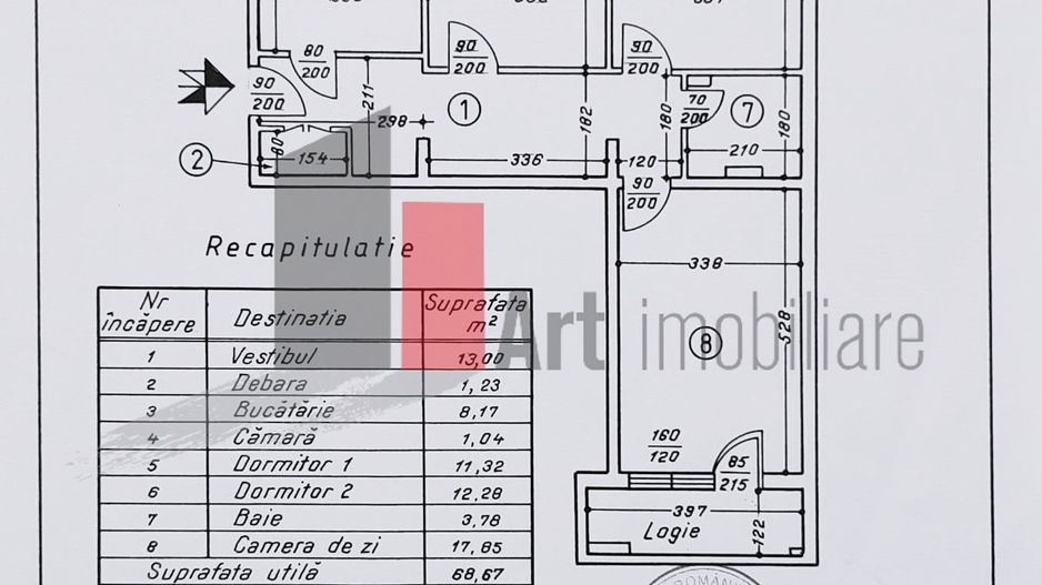 Apartament renovat, decomandat, luminos | Zona Dristor metrou - Schiță 15