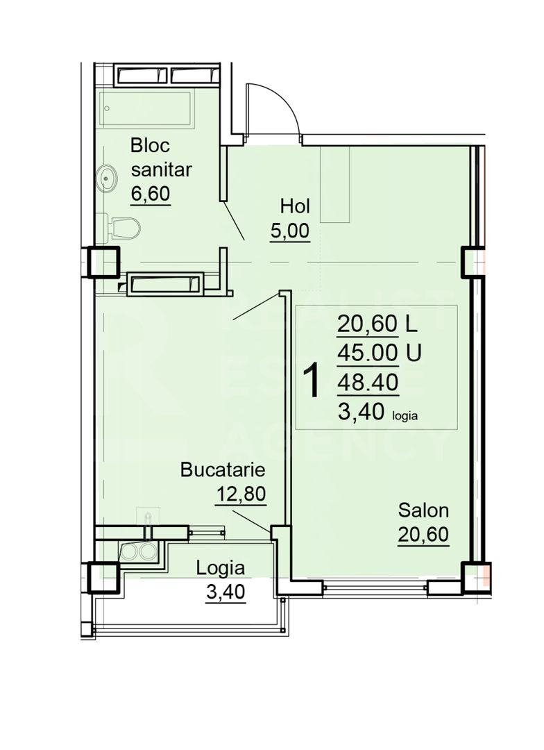 Vânzare, apartament, 1 cameră, stradela Studenților 18,  Poșta Veche. - Poză 2