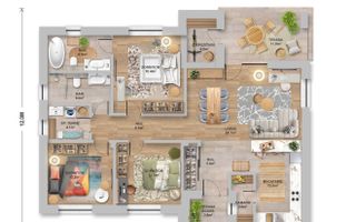 Casă nouă/ Construită doar pe parter/ Bujoreni/ 4 Camere - Poză 10