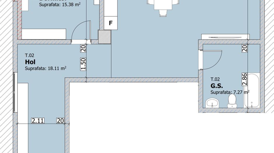 Apartament cu 2 camere, etaj 2, bloc NOU, VASLUI zona NORD - Vechia Roma; - Poză 8