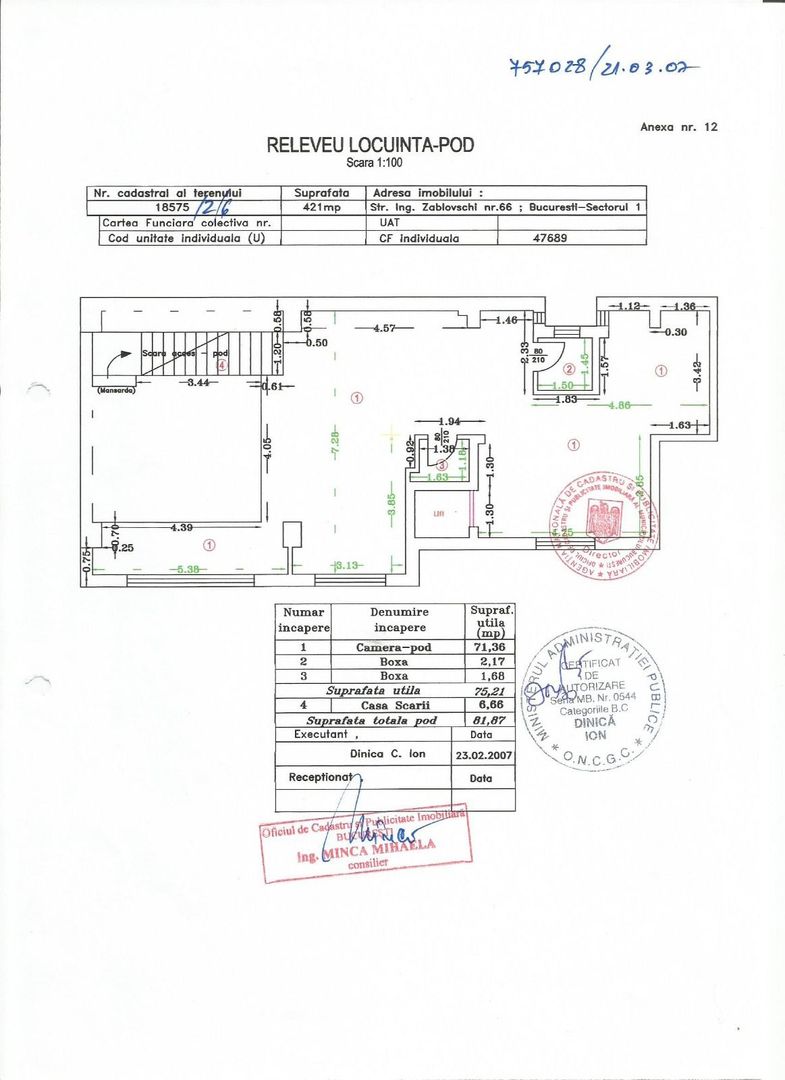 DUPLEX | 198MP UTILI + 54MP TERASA | BLOC 2007 - Schiță 25