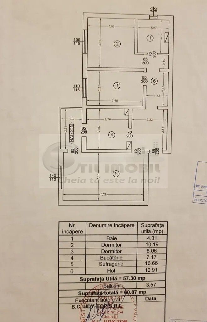 Apartament 3 cam decomandat – Canta – 120000 euro - Poză 9