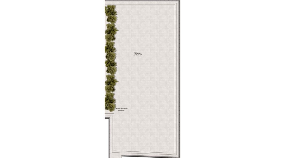 Apartament 4 camere nou, cu terasa  Pta-Unirii AP15B - Schiță 4