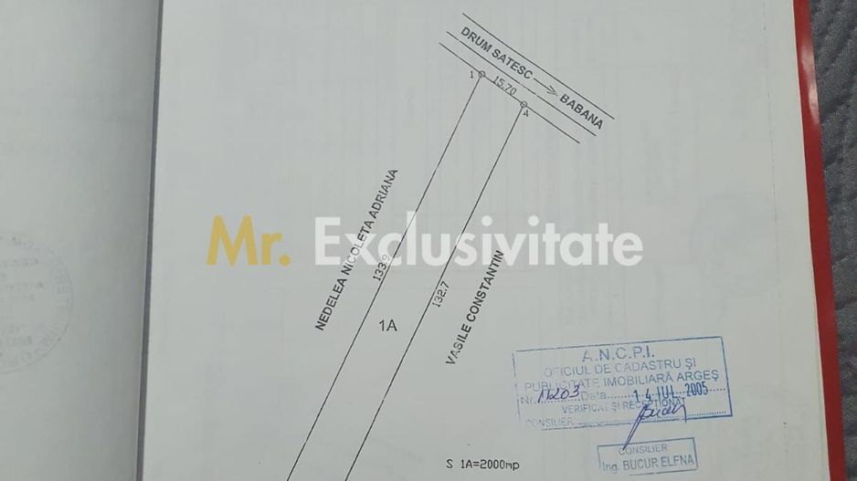 TEREN DE VANZARE IN BABANA, ARGES,  LANGA PADURE - Poză 3