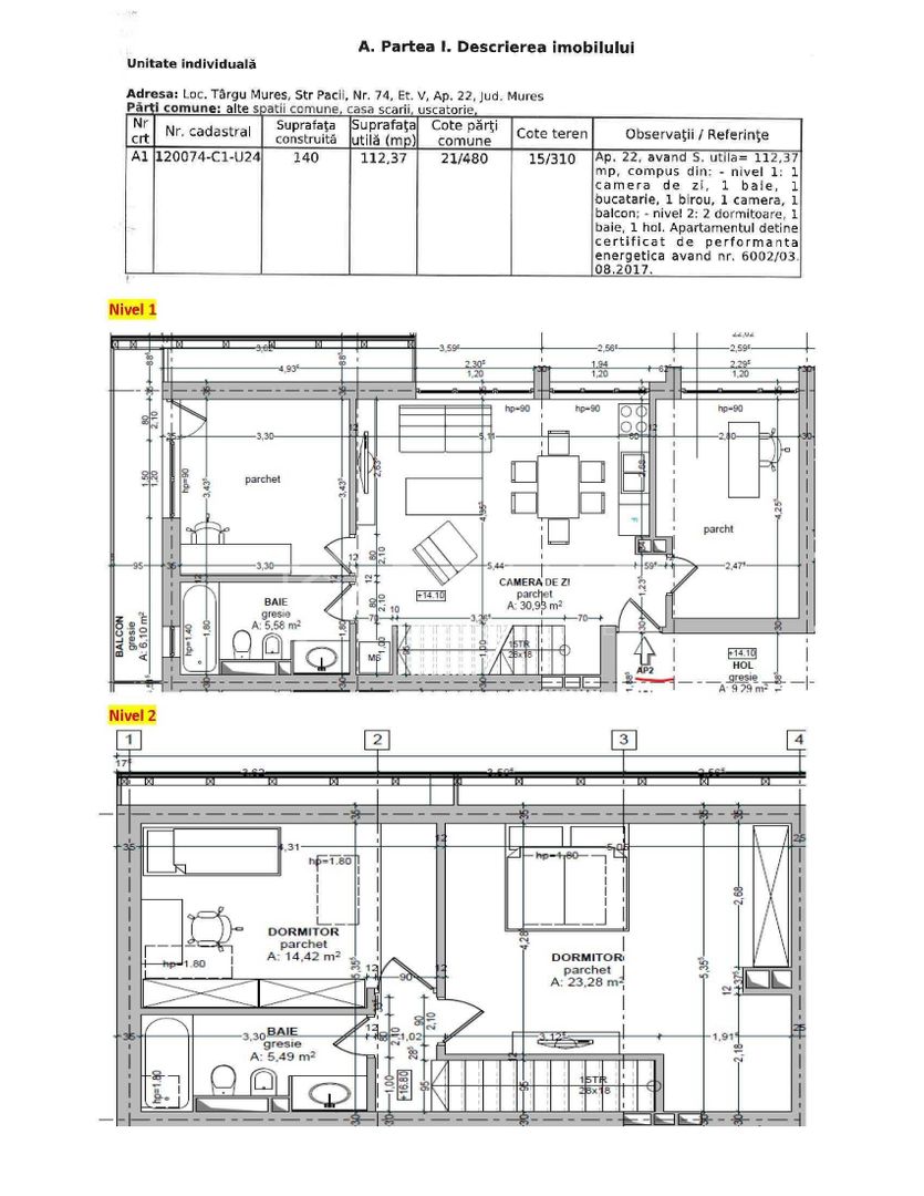 Vand Apartament penthouse cu scara interioara - 7 Noiembrie Cornisa - Poză 8