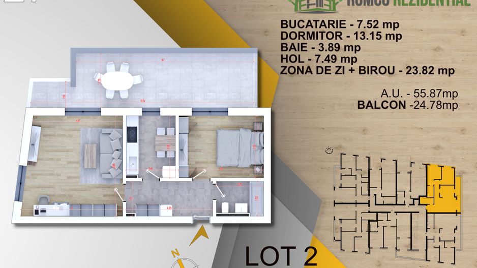 2 camere- panouri solare -tehnologie  NovingAIR - Schiță 4