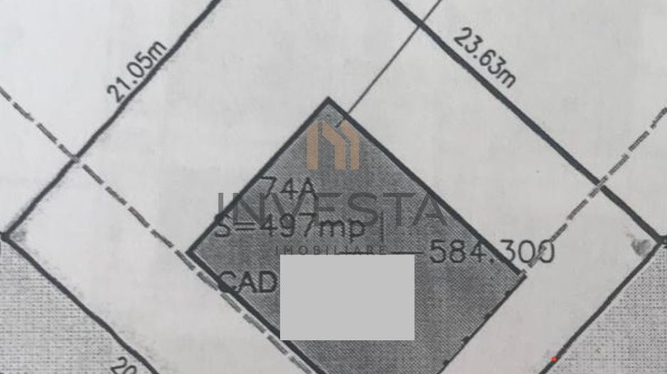 Teren pentru duplex/Cartier Borhanci - Schiță 2