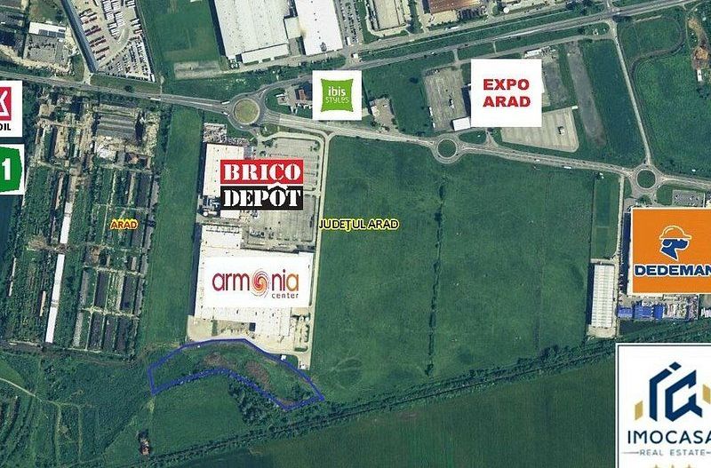 Teren Extravilan zona industriala Vest Arad, Fotovoltaic - Poză 3