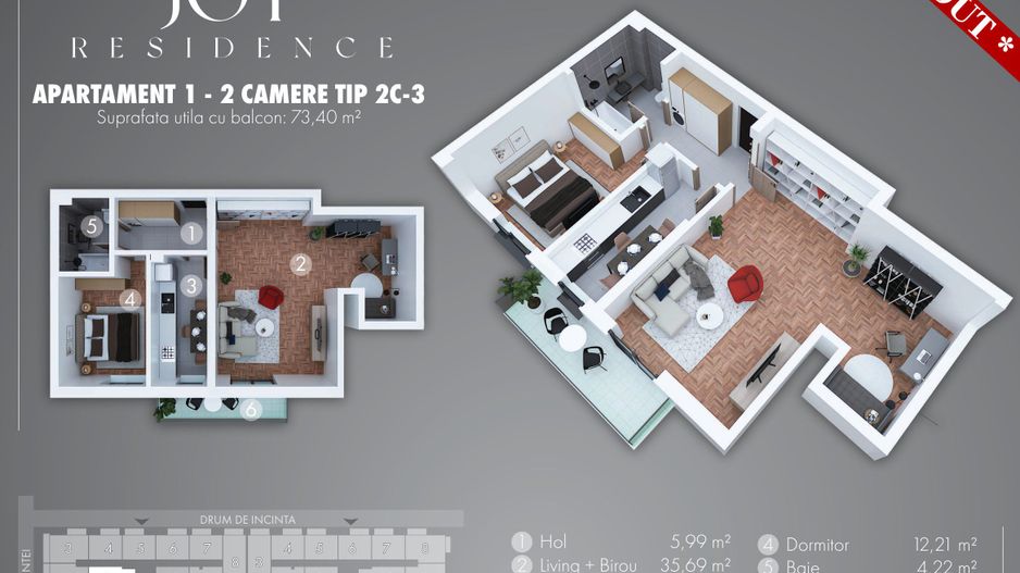 Apartament decomandat, finisaje premium, 74mp, 5 min metrou Berceni - Poză 6