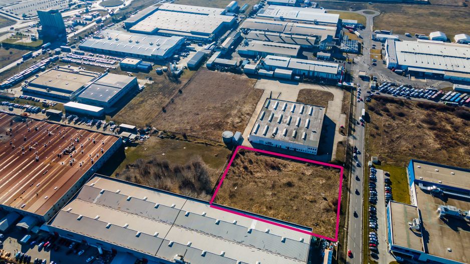 Teren 8500 mp construibil, zona industriala Vest. - Poză 1