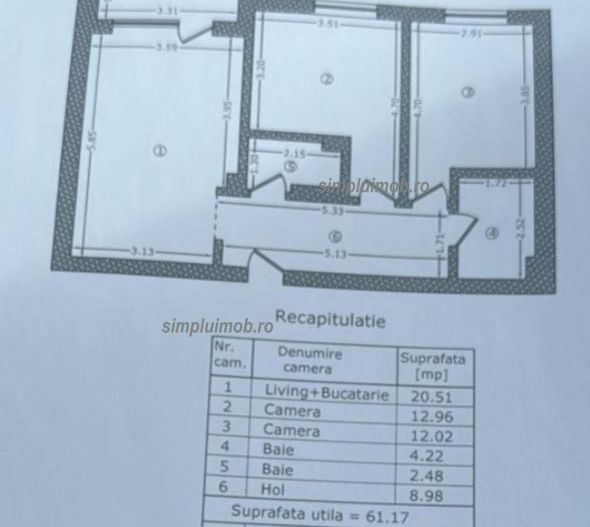 Centrala proprie bloc nou 3 camere Berceni Postalionului - Schiță 7