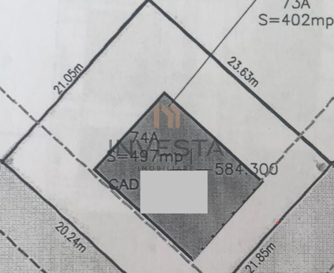 Teren pentru duplex/Cartier Borhanci - Schiță 2