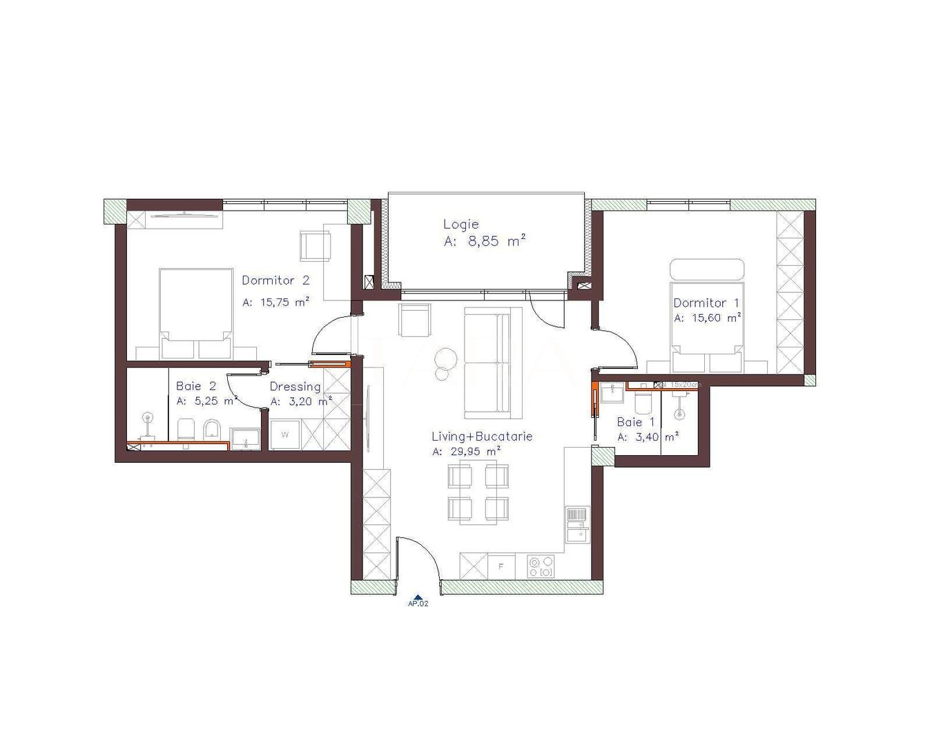 Apartament cu 3 camere decomandate în zona Piața Abator. - Poză 1