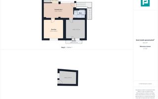 Casă la curte, 65 mp utili, 2 camere, curte mare - Poză 10