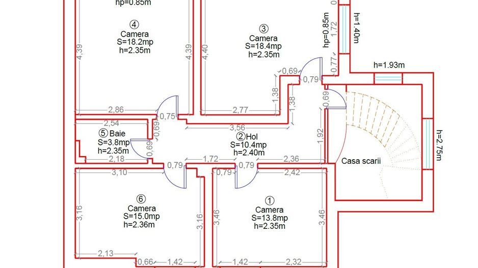 Circumvalatiunii | Casa individuala | 6 camere | Garaj - Poză 35