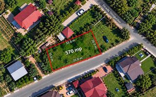 Vânzare Teren Intravilan 640 mp, Strada Strugurilor, Autorizație Casă P+E - Poză 1