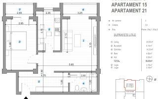 Apartament 2 camere Dec 63mp 115000 euro Valea lupului - Poză 8