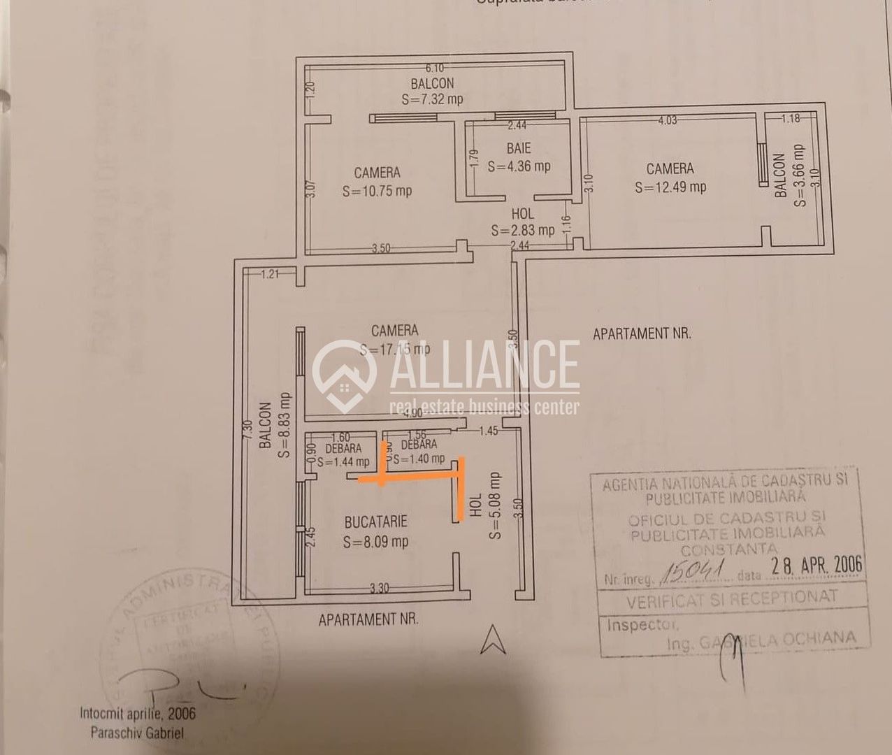 BULEVARDUL FERDINAND (COD 10)- Apartament 3 camere de vanzare - Poză 8