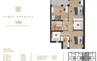 Vilă sustenabilă - panouri fotovoltaice, pompe de căldură, Pipera - Schiță 18