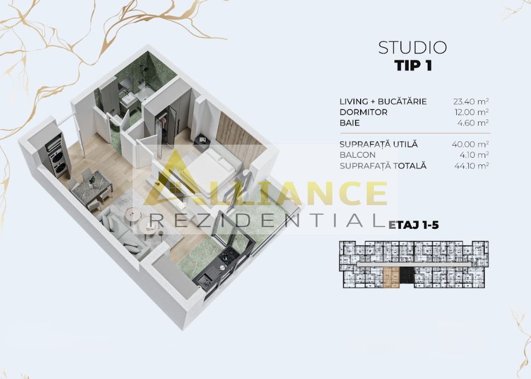 Apartament 2 camere Tip Studio - Biruintei || 15 minute Metrou Berceni - Poză 8