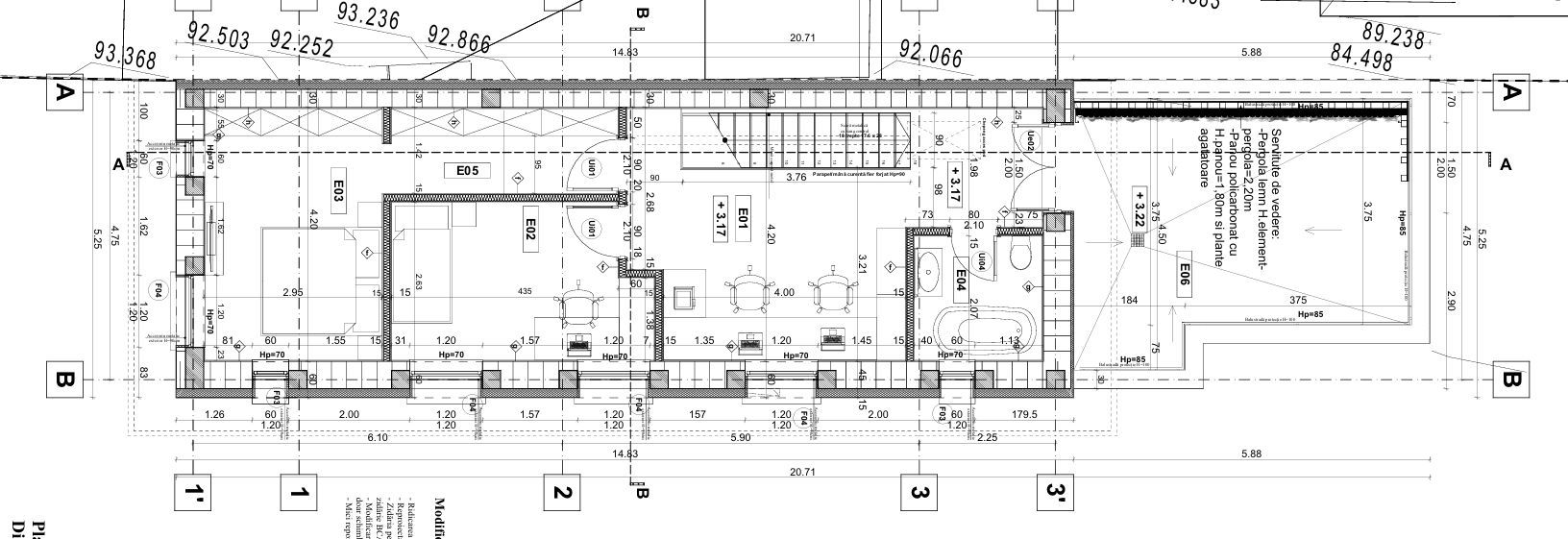 Vila solidă cu potential mutiplu 5 camere + teren || Piața Romană–Polonă - Schiță 21