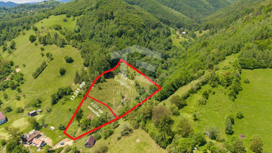 Moieciu de Jos |Teren 11.381 mp | Panoramă, potențial turistic - Poză 2