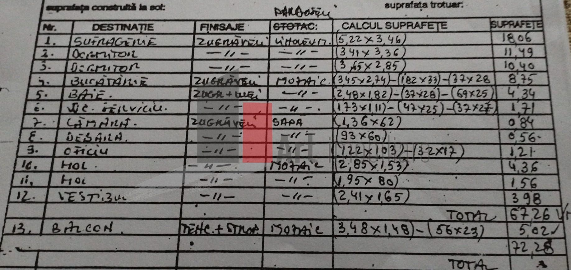 Apartament 3 camere decomandat Moinesti - Gorjului - Schiță 11