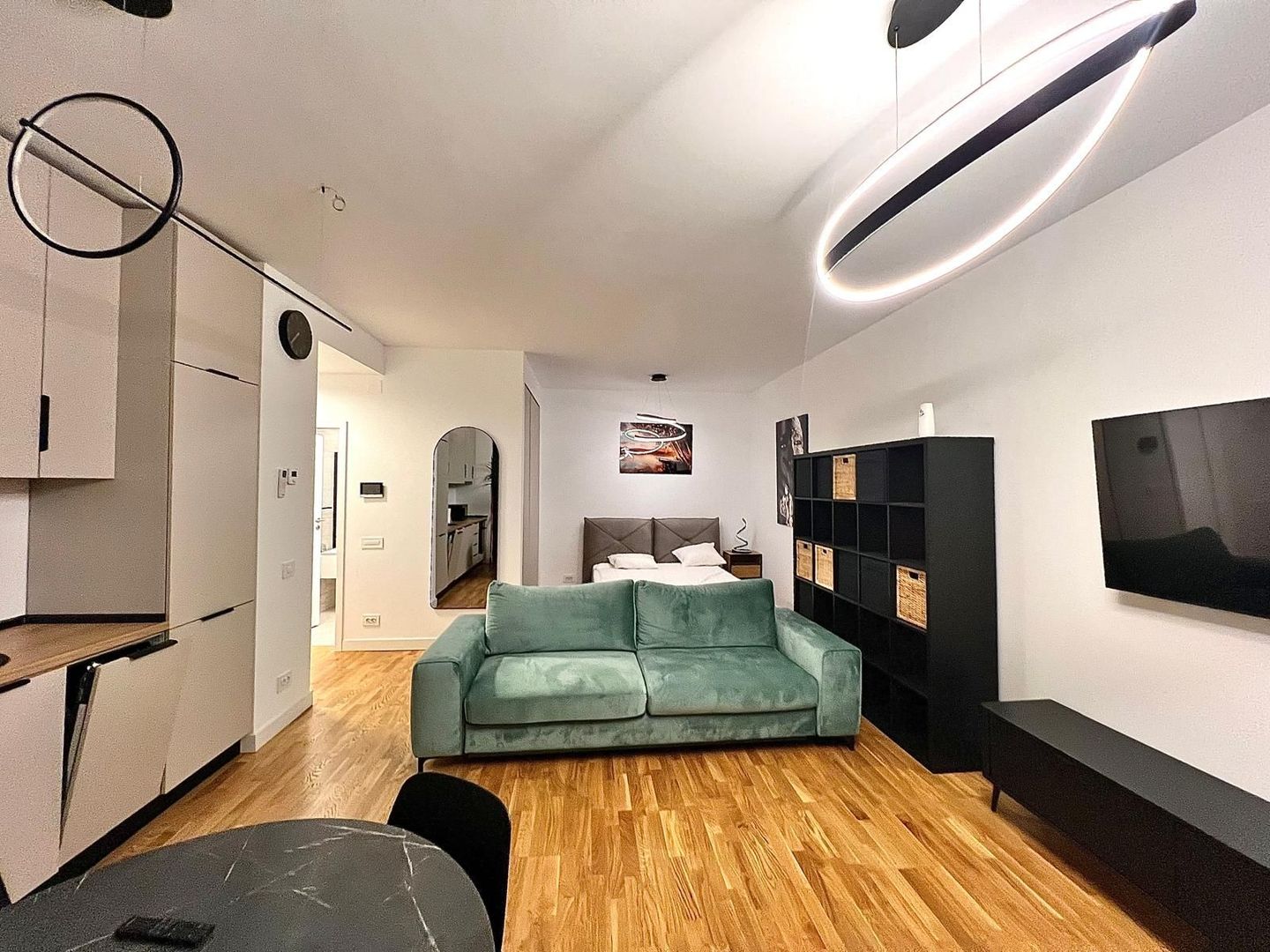 Studio cu gradina de 34 mp Pipera | De inchiriat | Complex cu piscina - Poză 6