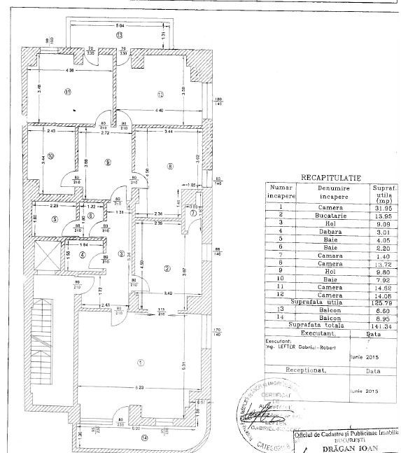 Apartament lux 4 camere Cotroceni - Eroilor - Schiță 2