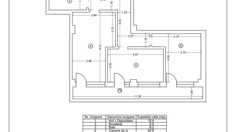 Tomis Nord/Carrefour-Apartament 3 camere decomandate, bloc nou. - Poză 22
