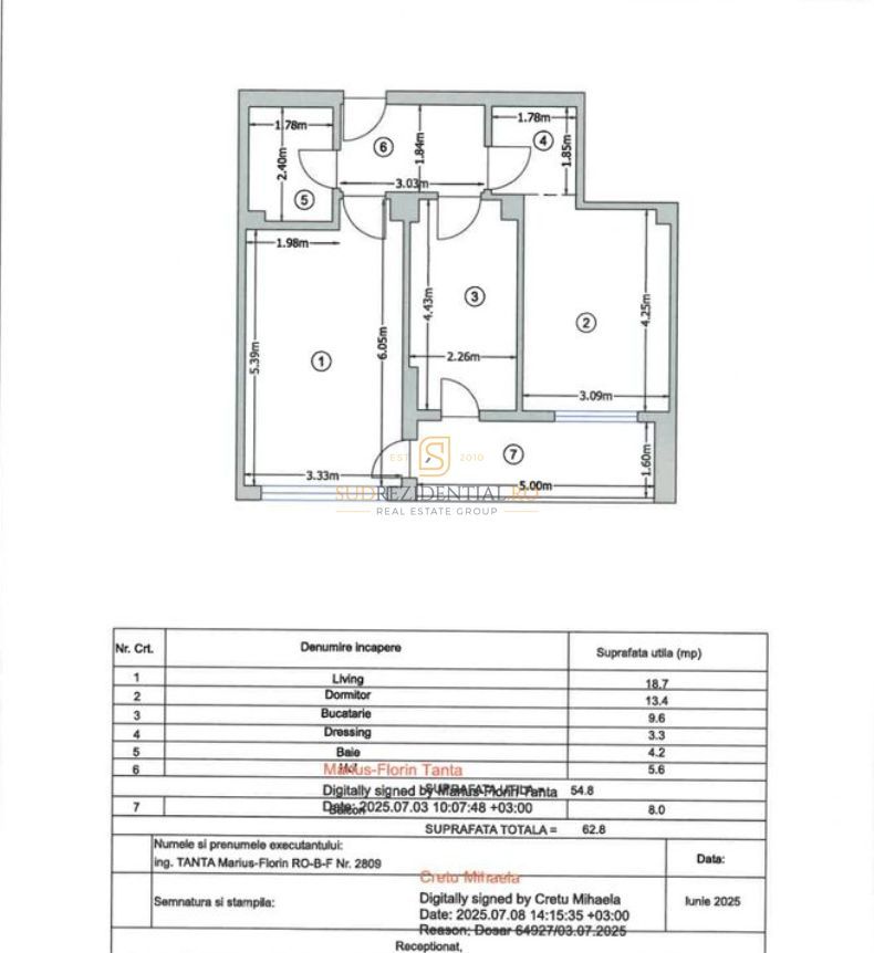 Apartament 2 camere, prima inchiriere - Aparatorii Patriei - Schiță 8